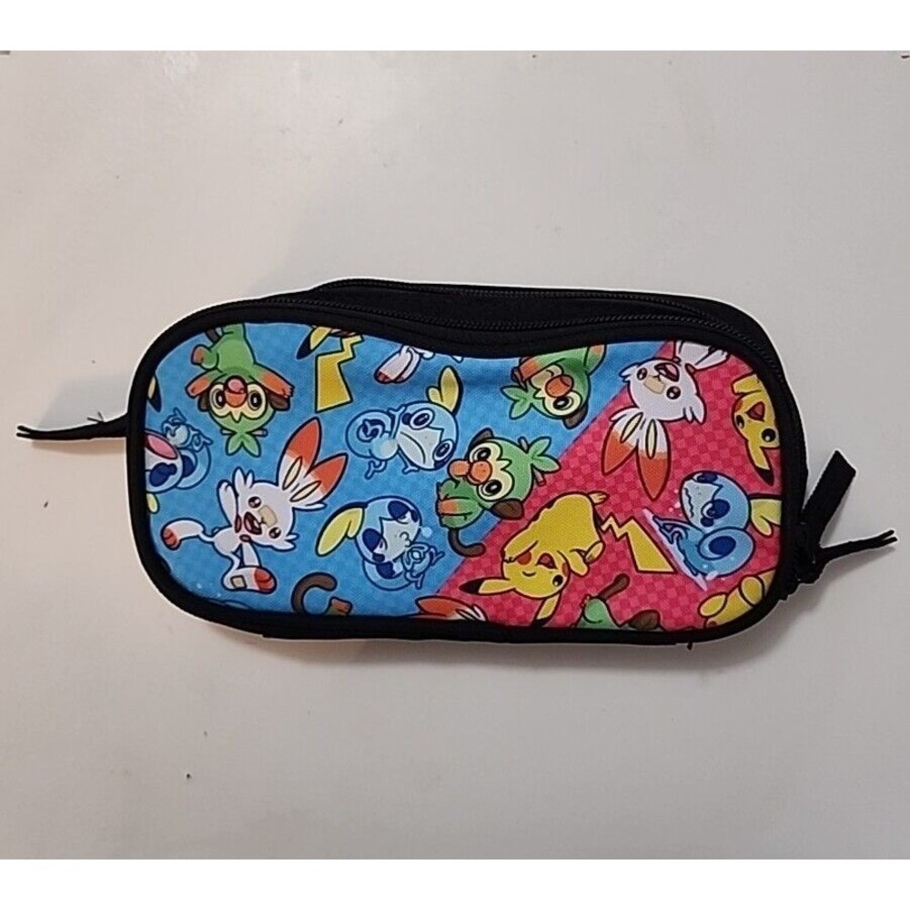 Pokemon Pikachu Double Zipper Pencil Case Or Nintendo Handheld Console Case